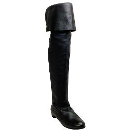 Alaïa Alaia Black Leather Over the Knee Boots Black