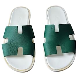Hermès-Men Sandals-Green