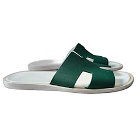 Hermès-Men Sandals-Green