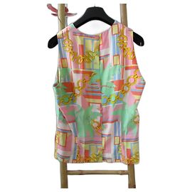 Top en soie Céline Taille 38 Multicolore