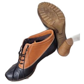 Minelli botines Negro Camello