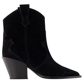 Bottines Albi - Aeyde - Cuir - Noir Noir