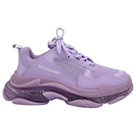 Balenciaga-Balenciaga Triple S Sneakers In Purple Polyurethane-Other