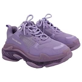 Balenciaga-Balenciaga Triple S Sneakers In Purple Polyurethane-Other