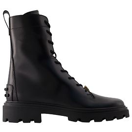 Botas Gomma Pesante - Tod's - Piel - Negro Negro