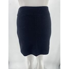 Hermès-HERMES  Skirts T.fr 36 cashmere-Black