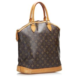 Louis Vuitton-Louis Vuitton Brown Monogram Lockit Vertical-Brown