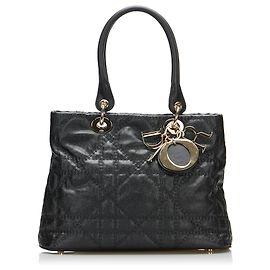 Sac cabas Dior Metropole Small Cannage noir Noir