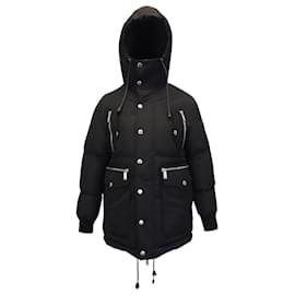 Dsquared2-Dsquared2 Oversized Duffle Coat in Black Polyester-Black