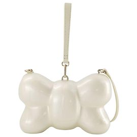Bolsa Laço Transversal - Simone Rocha - Couro - Bege Branco Cru