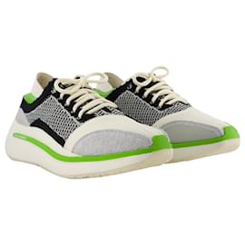 Y3-Qisan Strick-Sneaker – Y-3 - Leder - Mehrfarbig-Mehrfarben