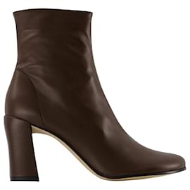 By Far-Vlada Ankle Boots - By Far - Leather - Bear-Brown