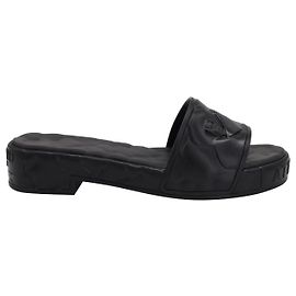 Atelier Valentino Garavani 03 Ciabatte Rose Platform in gomma nera Nero