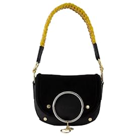 See by Chloé-Mara Shoulder Bag- See By Chloé - Leather - Black-Black