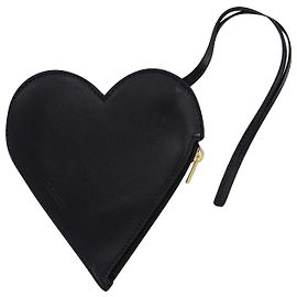 Heart Pouch - Jil Sander - Leather - Black Black