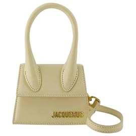Jacquemus-Le Chiquito Bag - Jacquemus - Leather - Ivory-Brown,Beige