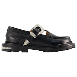 Toga Pulla-AJ1278 Boots - Toga Pulla - Leather - Black-Black