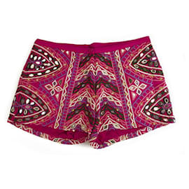 Manoush-Manoush Ethnic Hippie Magenta Purple Embroidery Shorts Summer Holiday sz 36-Multiple colors