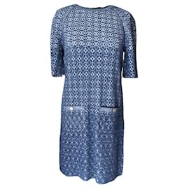 Chanel-DUBAI Blue Lurex Dress-Blue