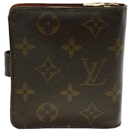 Louis Vuitton-LOUIS VUITTON Monogram Compact Zip Wallet M61667 LV Auth 43836-Monogramm