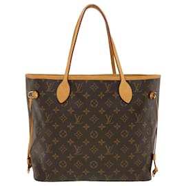 Louis Vuitton-LOUIS VUITTON Monogram Neverfull MM Tote Bag M40156 LV Auth 42380-Monogram
