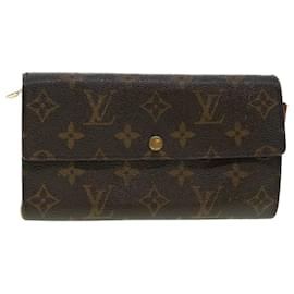 Louis Vuitton-LOUIS VUITTON Monogramm Portefeuille Sarah Lange Geldbörse M60531 LV Auth 43989-Monogramm