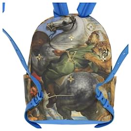 Louis Vuitton-LOUIS VUITTON Masters Collection Rubens Palm Springs PM Backpack LV Auth 44427a-Blue