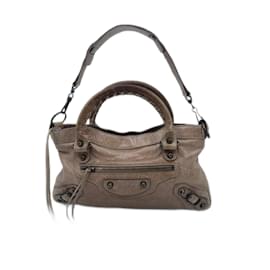Balenciaga-Brown Lambskin First-Brown