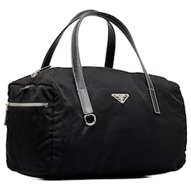 Prada-Prada Black Tessuto Handbag-Black