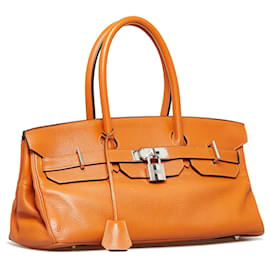 Hermès-Hermes Orange Clemence Birkin JPG 42-Orange