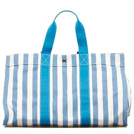 Hermès Bleu Toile H Cannes GM Blanc Bleu