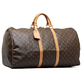 Louis Vuitton-Louis Vuitton Brown Monogram Keepall 60-Brown