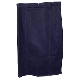 Saia lápis jeans Polo Ralph Lauren em algodão azul Azul