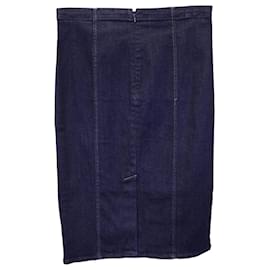 Polo Ralph Lauren-Saia lápis jeans Polo Ralph Lauren em algodão azul-Azul