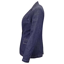 Polo Ralph Lauren-Polo Ralph Lauren Single-Breasted Blazer in Blue Denim-Blue