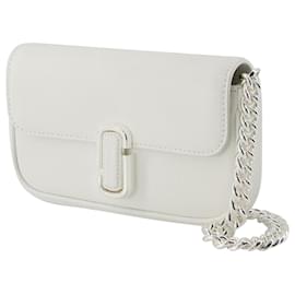 Marc Jacobs-The Mini Hobo Bag - Marc Jacobs - Leather - Silver-White