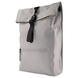 Rains-Rolltop Rucksack Backpack - Rains - Synthetic - Grey-Grey