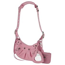 Balenciaga-Le Cagole Shoulder Bag - Balenciaga - Leather - Pink-Pink