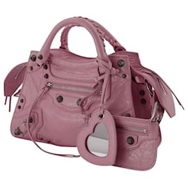 Balenciaga-Le Cagole XS Sho bag - Balenciaga - Leather - Powder Pink-Pink