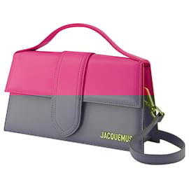 Jacquemus-Le Grand Bambino Bag - Jacquemus - Leather - Neon Pink-Pink