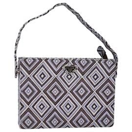 Prada-PRADA Shoulder Bag Canvas Purple Auth bs5783-Purple