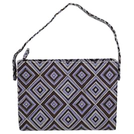 Prada-PRADA Shoulder Bag Canvas Purple Auth bs5783-Purple