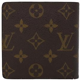 Louis Vuitton-LOUIS VUITTON Monogram Portefeuille Marco Bifold Wallet M61675 LV Auth 44080-Monogram