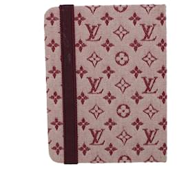 Louis Vuitton-LOUIS VUITTON Monogram Mini Carnet MM Note Cover Red Cherry R20835 LV Auth 44488-Red,Other