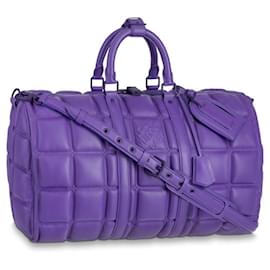 Louis Vuitton-LV Keepall 50 puff leather-Purple