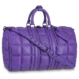 Louis Vuitton LV Keepall 50 cuir bouffant Violet