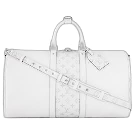 Louis Vuitton-LV Keepall 50 Taigarama-White