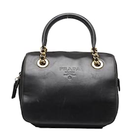 Prada-Handtasche aus Nappaleder-Schwarz