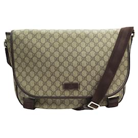 Gucci-Bolsa de gucci 201725 BOLSO MENSAJERO DE LONA GG SUPREME-Beige