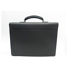 Louis Vuitton-SACOCHE LOUS VUITTON CARTABLE NEO ROBUSTO M32659 CUIR TAIGA BRIEFCASE-Noir